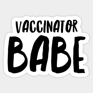 Vaccinator Babe Sticker